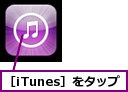 ［iTunes］をタップ