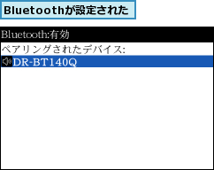 Bluetoothが設定された