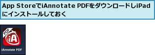 App StoreでiAnnotate PDFをダウンロードしiPadにインストールしておく