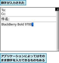 アプリケーションによってはそのまま数字を入力できるものもある,数字が入力された