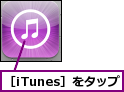 ［iTunes］をタップ