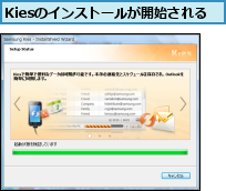 Kiesのインストールが開始される
